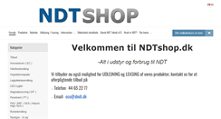 Desktop Screenshot of ndtshop.dk