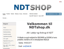 Tablet Screenshot of ndtshop.dk